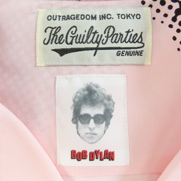 実際に弊社で買取させて頂いたWACKO MARIA/ワコマリア BOB DYLAN/ボブディラン  S/S HAWAIIAN SHIRT TYPE-4 アロハシャツ BOBDYLAN-WM-HI01/Lの画像 2枚目