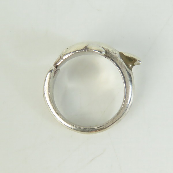 実際に弊社で買取させて頂いたHOLLYWOOD RANCH MARKET/ハリウッドランチマーケット ドルフィン/イルカ リング 16.5号の画像 5枚目