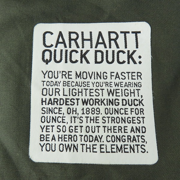 実際に弊社で買取させて頂いたCarhartt/カーハート QUICK DUCK/クイックダック ワークジャケット 2XLの画像 3枚目