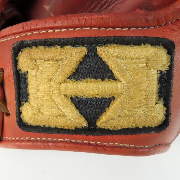 実際に弊社で買取させて頂いたHI-GOLD/ハイゴールド 軟式 内野手 右投げ用グローブの画像 5枚目