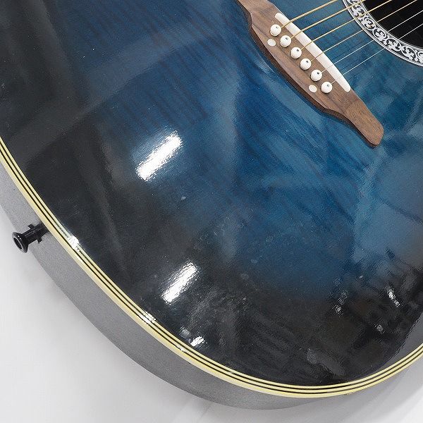 実際に弊社で買取させて頂いた★Aria/アリア AMB-35 BLS エレアコ/アコースティックギター/アコギ ソフトケース付の画像 6枚目