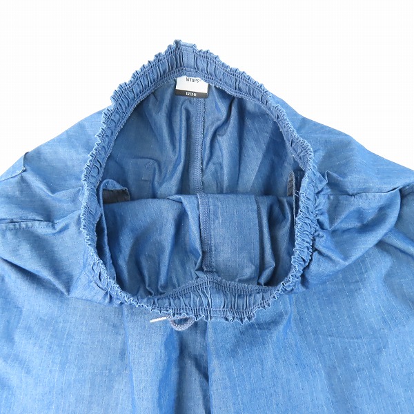 実際に弊社で買取させて頂いたWTAPS/ダブルタップス SEAGULL03/シーガル トラウザーズ リップストップ デニムパンツ 221WVDT-PTM03/01の画像 2枚目