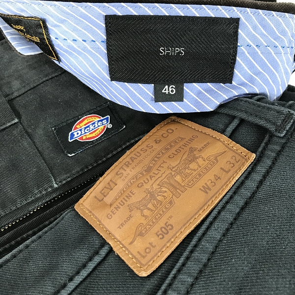 実際に弊社で買取させて頂いた【おまとめ】リーバイス/ディッキーズ/シップス 他 パンツ/ボトムス
