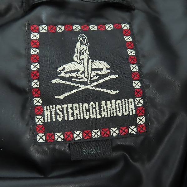実際に弊社で買取させて頂いたHYSTERIC GLAMOUR/ヒステリックグラマー ワッペン 中綿ナイロンジャケット 0223AB14 Sの画像 2枚目
