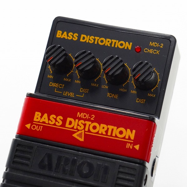 実際に弊社で買取させて頂いたARION/アリオン MDI-2 BASS DISTORTION ベースディストーション エフェクター 動作確認済みの画像 4枚目