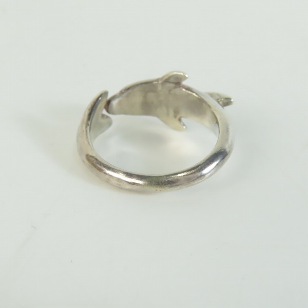 実際に弊社で買取させて頂いたHOLLYWOOD RANCH MARKET/ハリウッドランチマーケット ドルフィン/イルカ リング 18.5-19号の画像 3枚目