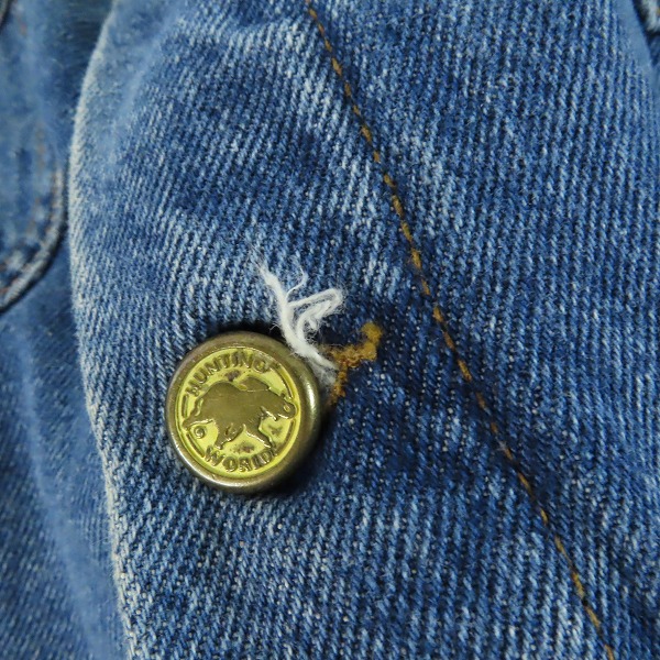 実際に弊社で買取させて頂いたHUNTING WORLD/ハンティングワールド デニムジャケット/Lの画像 7枚目