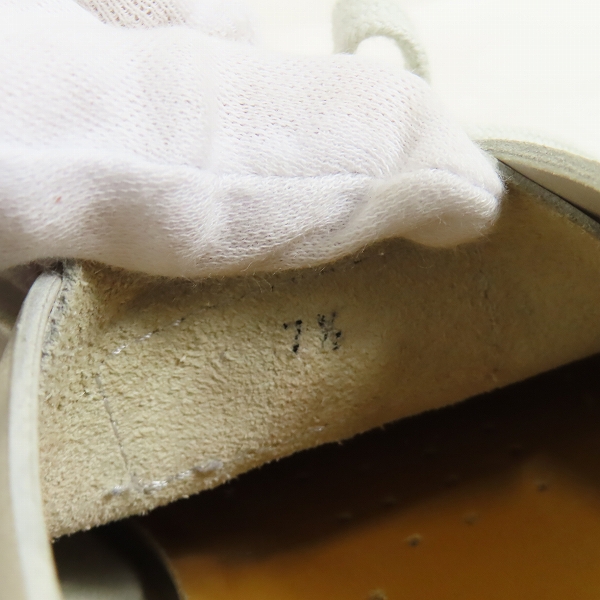 実際に弊社で買取させて頂いたSANTONI/サントーニ レザースニーカー/7.5の画像 5枚目