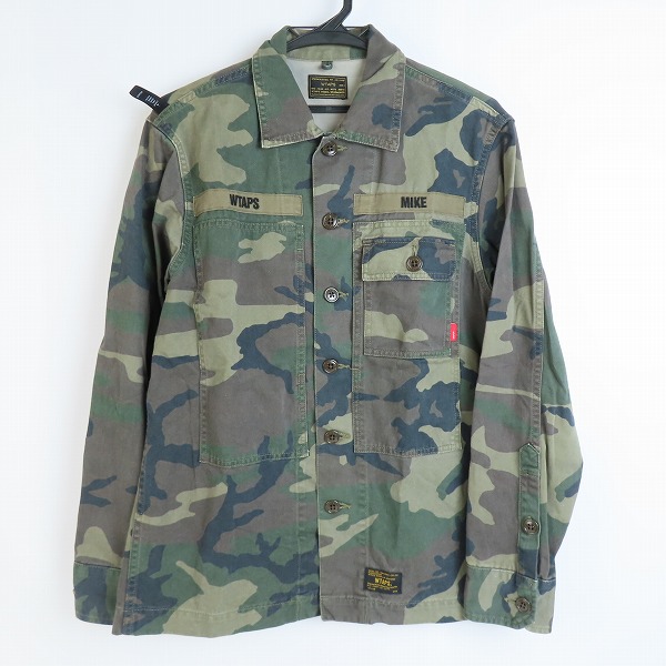 実際に弊社で買取させて頂いたWTAPS/ダブルタップス ミリタリーカモフラ 長袖 シャツジャケット 162LTDT-SHM02/2