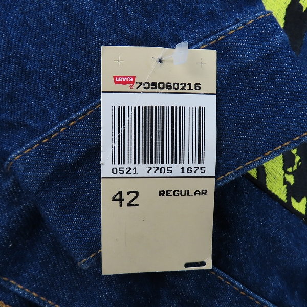 実際に弊社で買取させて頂いたLevi's×ROLLING STONES/リーバイス×ローリングストーンズ 90s/93年 USA製 UOODOO LOUNGE デニムジャケット 70506-0216 /42の画像 9枚目
