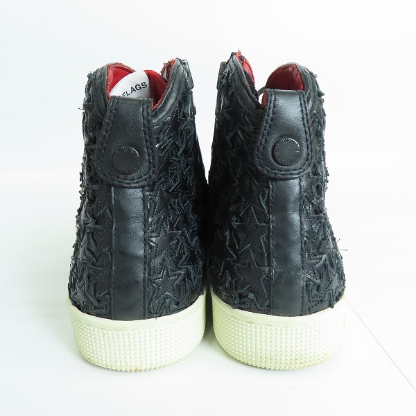 実際に弊社で買取させて頂いたWHITEFLAGS/ホワイトフラッグス サイドジップ ハイカット スニーカーの画像 1枚目