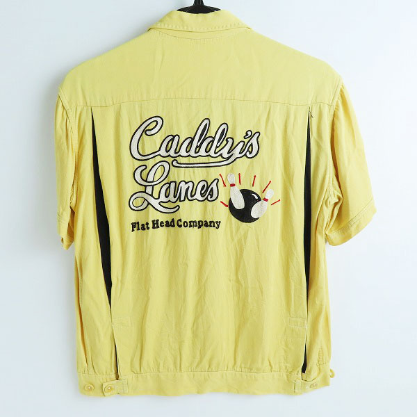 実際に弊社で買取させて頂いたTHE FLAT HEAD/フラットヘッド Cadillac Ranch ボーリングシャツ/36の画像 1枚目
