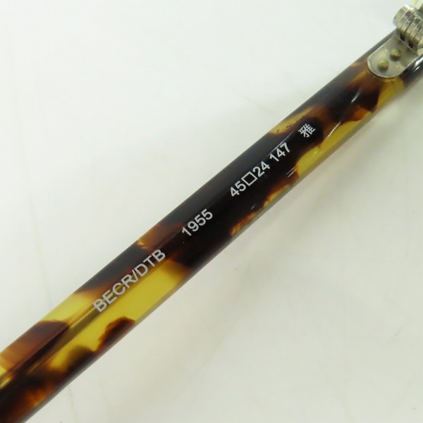 実際に弊社で買取させて頂いたOLIVER PEOPLES/オリバーピープルズ サングラス/アイウェア BECR/DTB 1955 雅 Limited Editionの画像 8枚目