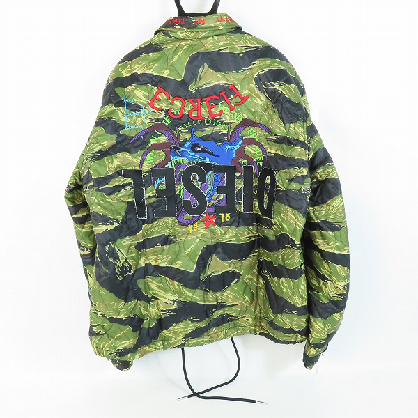 実際に弊社で買取させて頂いたDIESEL/ディーゼル カモフラ柄 キルティング J-RASPUTIN ジャケット/Lの画像 1枚目