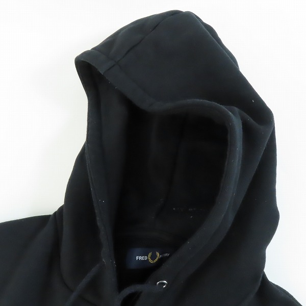 実際に弊社で買取させて頂いたFRED PERRY/フレッドペリー Tipped Hooded Sweatshirt スウェット プルオーバーパーカー ブラック M2643 Lの画像 7枚目
