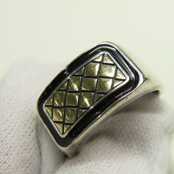 実際に弊社で買取させて頂いたBOTTEGA VENETA/ボッテガヴェネタ イントレチャート リング/指輪 20.5-21号の画像 5枚目