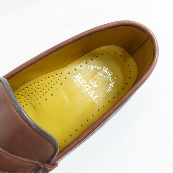 実際に弊社で買取させて頂いたREGAL/リーガル レザー コインローファー W520BD/27.0の画像 4枚目