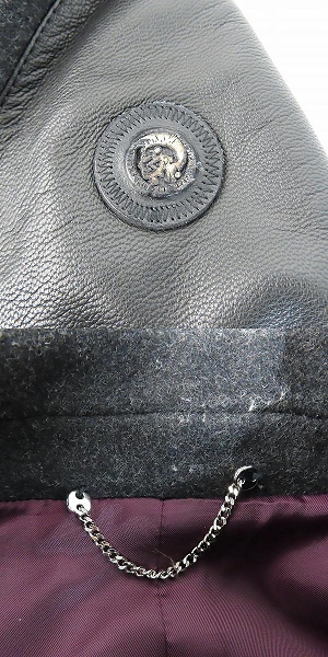 実際に弊社で買取させて頂いたDIESEL/ディーゼル ウール ジップアップ コート/Sの画像 7枚目