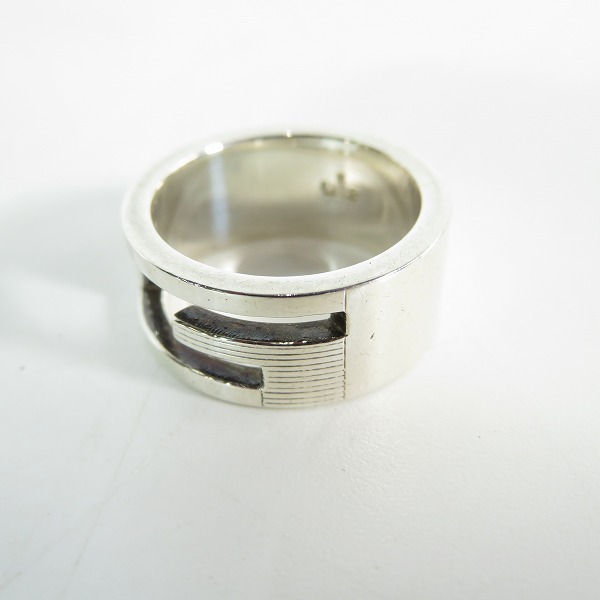 実際に弊社で買取させて頂いたGUCCI/グッチ ブランテッドG Gロゴ リング シルバー 925 8号