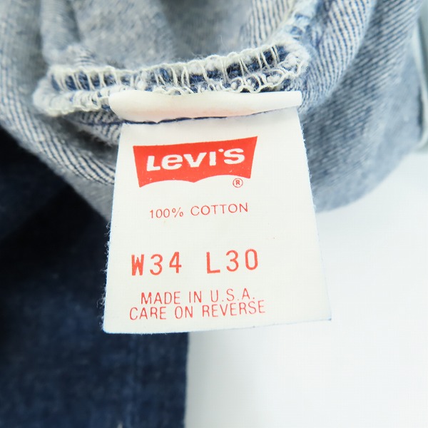 実際に弊社で買取させて頂いたLEVIS/リーバイス 501 米国製 デニムパンツ 501-0115/W34L30の画像 3枚目