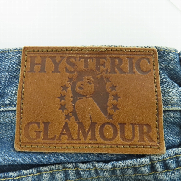 実際に弊社で買取させて頂いたHYSTERIC GLAMOUR/ヒステリックグラマー スタッズ ダメージ加工 ボタンフライ デニムパンツ 0243AP04/W29L32の画像 2枚目