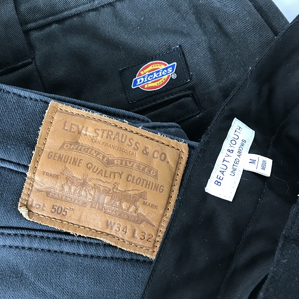 実際に弊社で買取させて頂いた【おまとめ】Levi's/リーバイス Dickies/ディッキーズ BEAUTY&YOUTH/ビューティー＆ユース 等 パンツ ボトムス