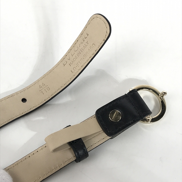 実際に弊社で買取させて頂いたBVLGARI/ブルガリ BBラウンドバックル レザーベルトの画像 2枚目