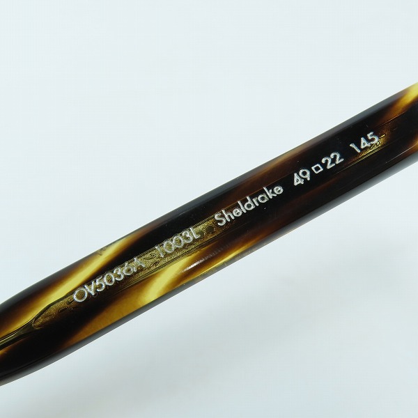 実際に弊社で買取させて頂いたOLIVER PEOPLES/オリバーピープルズ 眼鏡/メガネフレーム Sheldrake/シェルドレイク OV5036A 1003Lの画像 6枚目