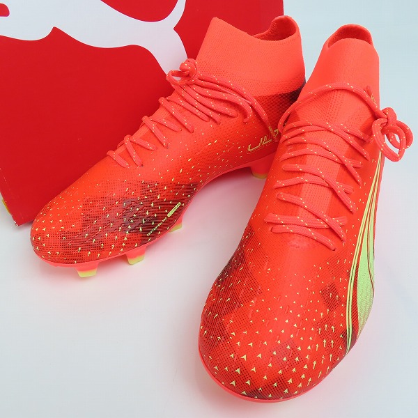 実際に弊社で買取させて頂いたPUMA/プーマ ウルトラプロ FG/AG サッカー用 スパイク レッド系 106931-03 25