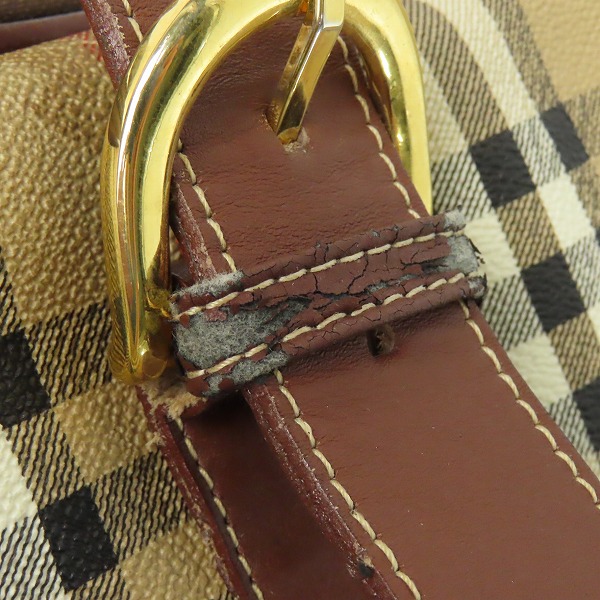実際に弊社で買取させて頂いたBurberrys/バーバリーズ チェック柄 ボストンバッグの画像 6枚目
