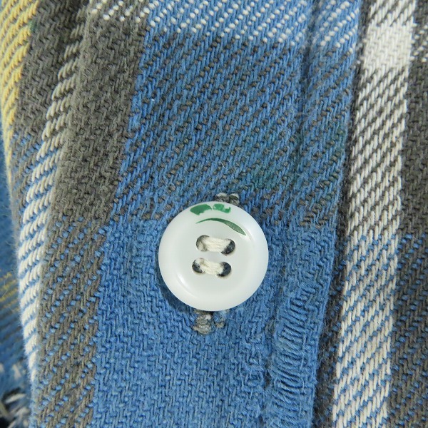 実際に弊社で買取させて頂いたBIG MAC PENNEYS/ビッグマック 60s ヴィンテージ ヘビーネルシャツ/XLの画像 5枚目