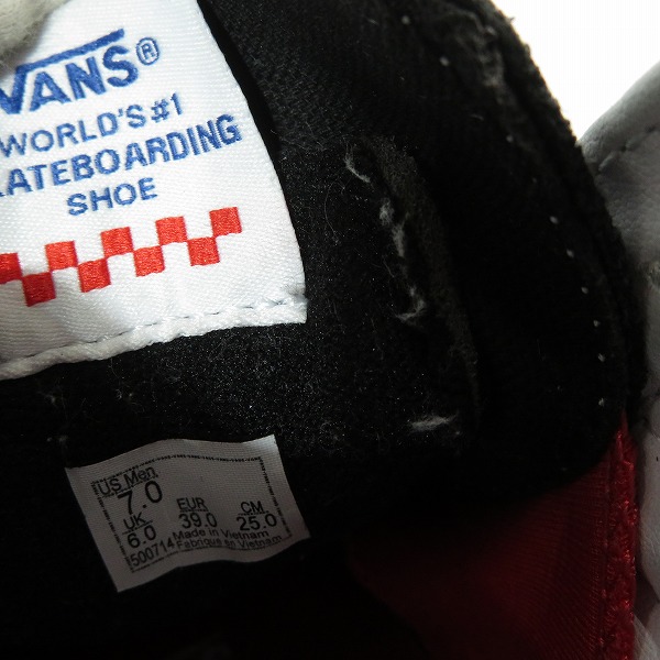 実際に弊社で買取させて頂いたVANS×KROOKED/バンズ×クルキッド SKATE SK8-HI Ray Barbee Natas スニーカー 500714/25の画像 6枚目