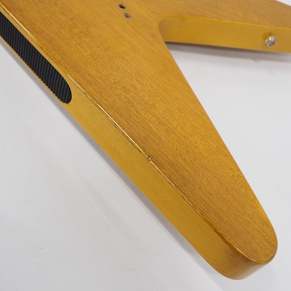 実際に弊社で買取させて頂いた★Epiphone/エピフォン 1958 Korina Flying V/コリーナフライングV エレキギターの画像 8枚目