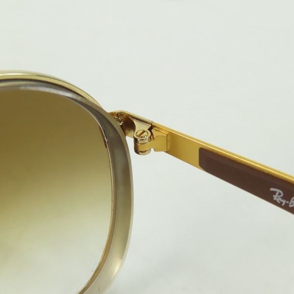 実際に弊社で買取させて頂いたRay-Ban/レイバン ティアドロップ 度入り サングラス RB3549 001/T5 の画像 5枚目