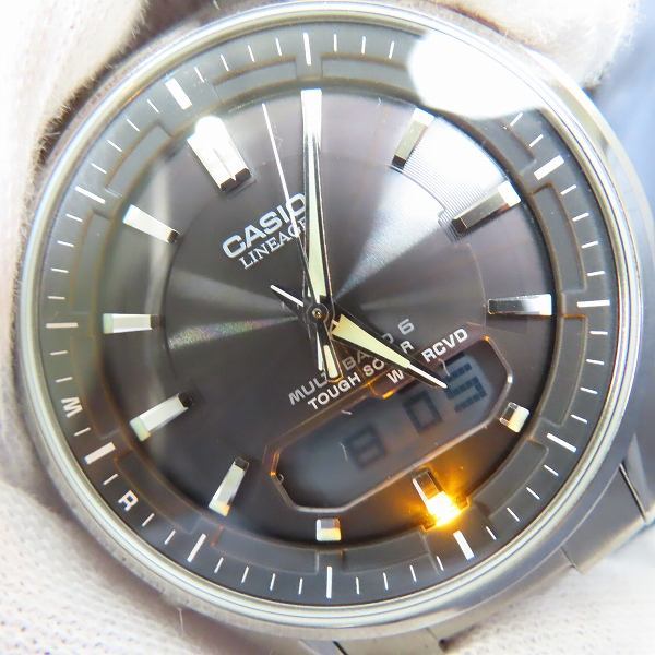 実際に弊社で買取させて頂いたCASIO/カシオ LINEAGE リニエージ 電波ソーラー 腕時計 LCW-M100Tの画像 5枚目