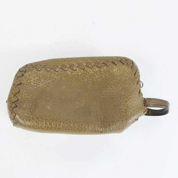 実際に弊社で買取させて頂いたBOTTEGA VENETA/ボッテガヴェネタ イントレチャート レザー セカンドバッグ ブラウンの画像 1枚目