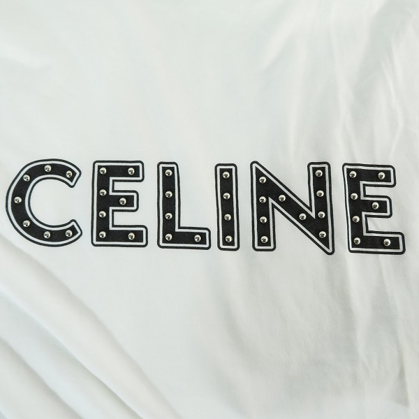 実際に弊社で買取させて頂いた【JPタグ】CELINE/セリーヌ 21SS スタッズ付き ルーズTシャツ 2X687501F/Lの画像 6枚目