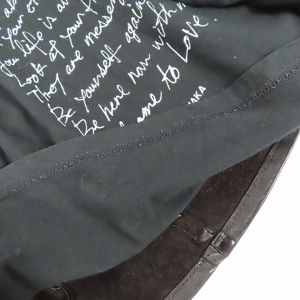 実際に弊社で買取させて頂いたISAMU KATAYAMA BACKLASH/バックラッシュ イタリアンショルダ シングルライダース ジャケット 1254-01/2(M)の画像 8枚目