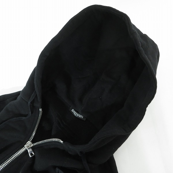 実際に弊社で買取させて頂いたBALMAIN/バルマン サイドジップスリットデザイン ダブルジップパーカー S7H6643J036/Lの画像 5枚目
