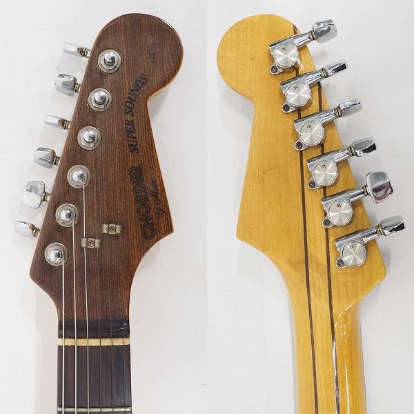 実際に弊社で買取させて頂いた★【難有り】CHORDER by Muex ストラトタイプ スルーネック エレキギター ハードケース付の画像 2枚目