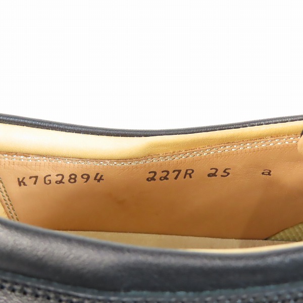 実際に弊社で買取させて頂いたREGAL/リーガル モンクストラップ レザーシューズ 227R/25.0の画像 5枚目