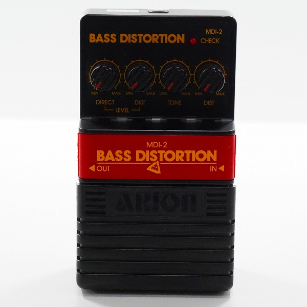 実際に弊社で買取させて頂いたARION/アリオン MDI-2 BASS DISTORTION ベースディストーション エフェクター 動作確認済み