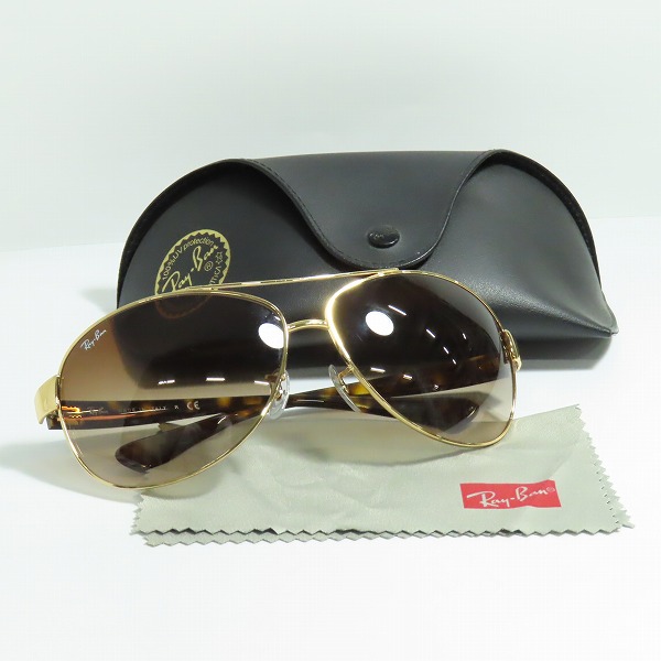 実際に弊社で買取させて頂いたRay-Ban/レイバン ティアドロップ サングラス RB3386 001/13の画像 9枚目