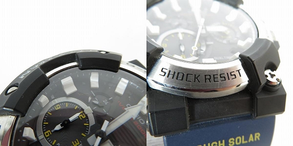 実際に弊社で買取させて頂いたG-SHOCK/Gショック MASTER OF G FROGMAN/フロッグマン Bluetooth 電波ソーラー GWF-A1000-1A2JFの画像 6枚目