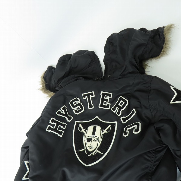 実際に弊社で買取させて頂いたHYSTERIC GLAMOUR/ヒステリックグラマー N-2B プリマロフトジャケット スターワッペン 0243AB05/Mの画像 6枚目