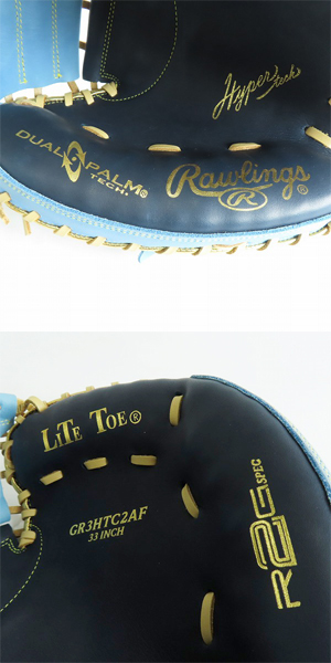 実際に弊社で買取させて頂いた【未使用】Rawlings/ローリングス ハイパーテックカラーシンク 右投げ 軟式用 捕手用/キャッチャーミット GR3HTC2AFの画像 6枚目
