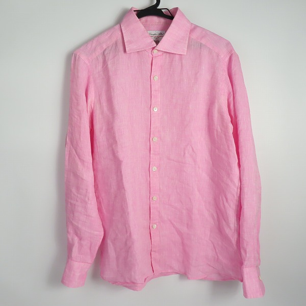 実際に弊社で買取させて頂いたBrilla per il gusto/ブリッラ ペル イル グスト 麻100％シャツ ピンク M