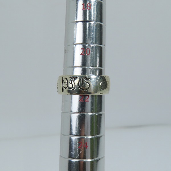 実際に弊社で買取させて頂いたCRAZY PIG/クレイジーピッグ OLD ENGLISH RING/オールドイングリッシュリング 22号の画像 8枚目