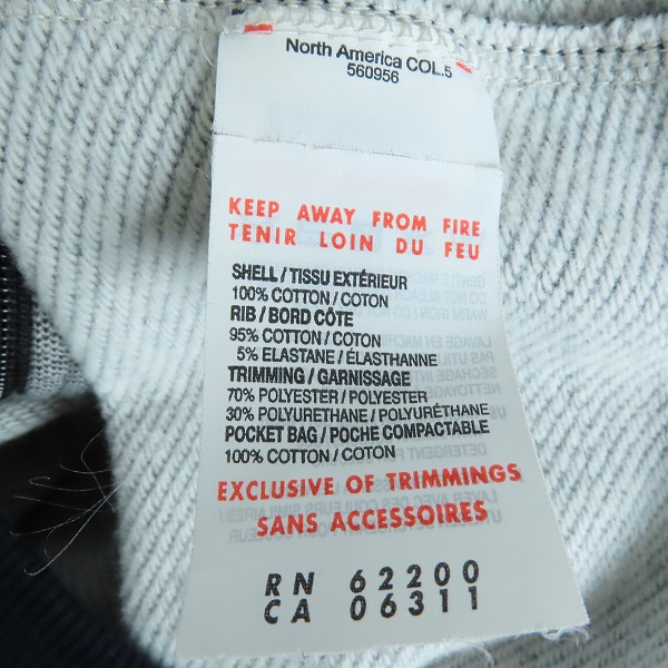 実際に弊社で買取させて頂いたPUMA×Ferrari/プーマ×フェラーリ ジップアップジャケット 560956 XLの画像 3枚目