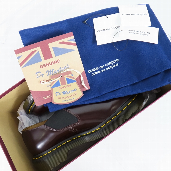 実際に弊社で買取させて頂いた(2)Dr.Martens×COMME des GARCONS/ドクターマーチン×コムデギャルソン EMILS サイドゴアシューズ 15170601/UK6の画像 7枚目